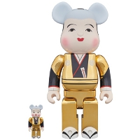 BE@RBRICK 福助 金メッキ 100％ ＆ 400％