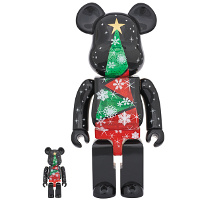 BE@RBRICK 2017 Xmas Stained-glass tree Ver.2 100％ & 400％