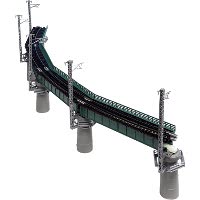 20-823 カーブ鉄橋セットR448-60° 緑