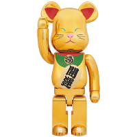 BE@RBRICK 招き猫 金メッキ 弐 1000％