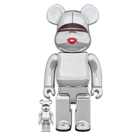 BE@RBRICK TYGA × HAJIME SORAYAMA 100％ & 400％ SILVER