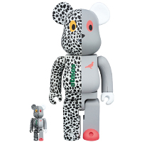 ベアブリック BE@RBRICK atmos x STAPLE 100％ & 400％
