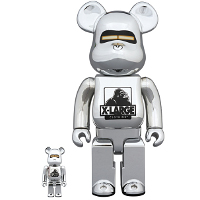 BE@RBRICK XLARGE × HAJIME SORAYAMA 100％ & 400％ SILVER
