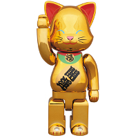 ニャーブリック NY@BRICK 招き猫 金メッキ弐 400％