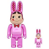 ラブリック R@BBRICK 着ぐるみ ペコちゃん ピンクメッキ版 100％ & 400％