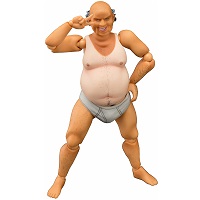 おやじ スク水日焼け