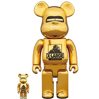 BE@RBRICK XLARGE × HAJIME SORAYAMA 100％ & 400％ GOLD