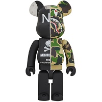 BE@RBRICK A BATHING APE × NEIGHBORHOOD 1000％