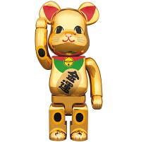 BE@RBRICK 招き猫 金メッキ 六 400％