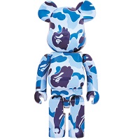 BE@RBRICK ABC CAMO 1000％ BLUE