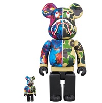 BE@RBRICK BAPE mika ninagawa SHARK 100％ & 400％ GREEN