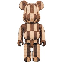 BE@RBRICK カリモク fragmentdesign 400％ carved wooden LONGITUDINAL CHESS