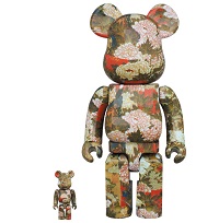 BE@RBRICK 伊藤若冲 牡丹小禽図 100％ & 400％