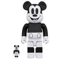 BE@RBRICK MICKEY MOUSE B&W 2020 Ver 100％ & 400％