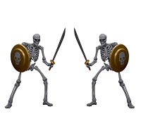 アクションフィギュア スケルトン 2パック