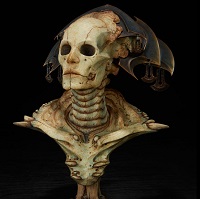 コート オブ ザ デッド レジェンダリー スケール バスト クシィオール / ザ リゾルブ オブ ボーン