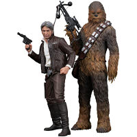ARTFX+ ハン ソロ ＆ チューバッカ 2パック フォースの覚醒版