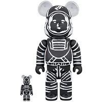 BE@RBRICK BILLIONAIRE BOYS CLUB ASTRONAUT BLACK 100％ & 400％