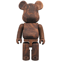 BE@RBRICK カリモク 杢 ウォールナット 400％