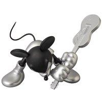 ヴァイナルコレクティブルドールズ Special No.198 VCD MICKEY MOUSE ROEN GUITAR Ver BLACK & SILVER