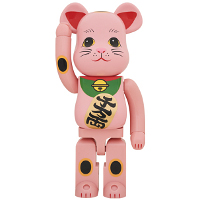 BE@RBRICK 招き猫 赤蓄光 1000％