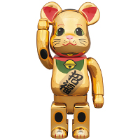 BE@RBRICK 招き猫 金メッキ 伍 400％