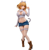 キャットなガール しろねこちゃん illustration by 魔太郎