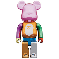 BE@RBRICK 400％ A BATHING APE 25th ANNIV MULTI COLOR
