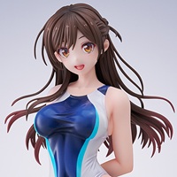水原千鶴 水色ラインの競泳水着Ver.